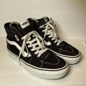 Women’s Black Canvas Vans High Tops